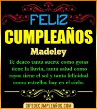 GIF Frases de Cumpleaños Madeley
